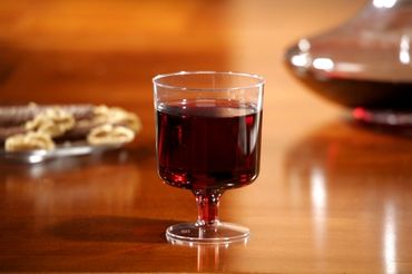 60 Einweg-Weingläser für Rotwein, PS 0,2 l Ø 7,2 cm · 10 cm glasklar einteilig