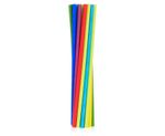 24 bunte Papier Strohhalme Trinkhalme