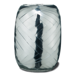 Geschenkband / Ringelband 20 m - silber metallic