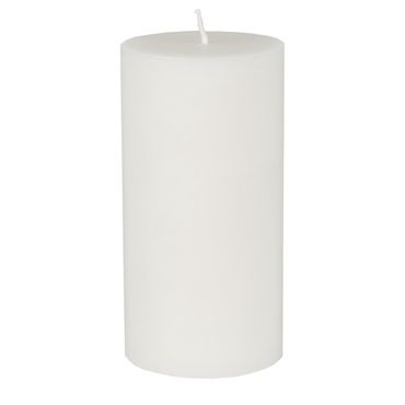 8 Stumpenkerze Ø 70 mm · 150 mm weiss aus 100% Stearin, durchgefärbt