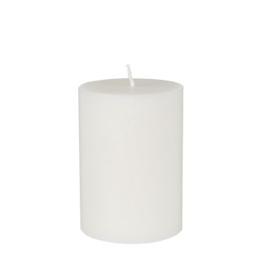 8 Stumpenkerze Ø 70 mm · 100 mm weiss aus 100% Stearin, durchgefärbt
