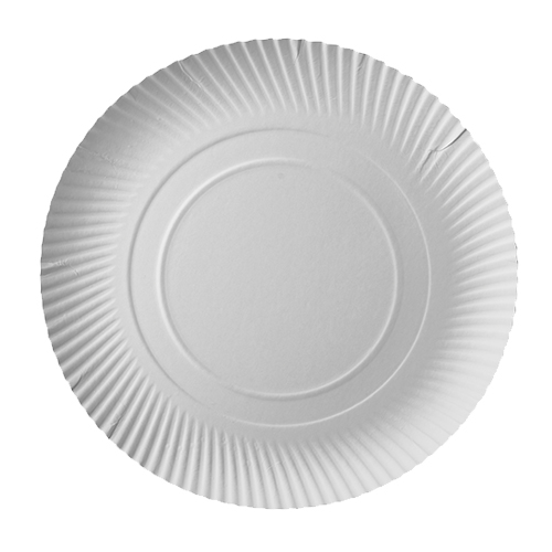 Teller, Pappe "pure" rund Ø 32 cm · 2 cm weiss