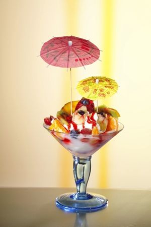 1728 Deko-Picker 10 cm farbig sortiert Eisschirmchen