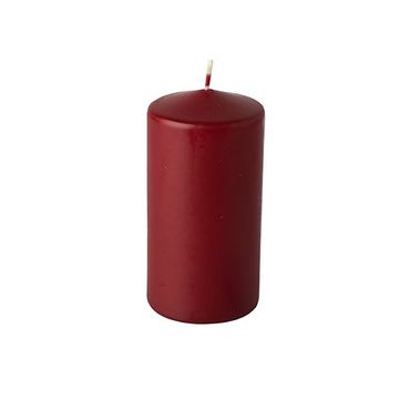 24 Stumpenkerzen Ø 60 mm · 115 mm bordeaux