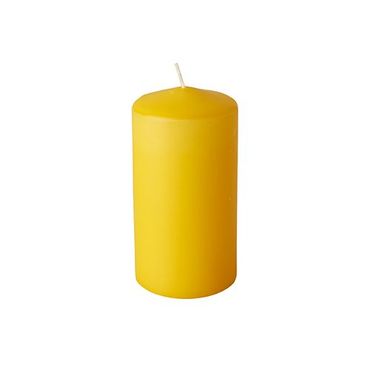 24 Stumpenkerzen Ø 60 mm · 115 mm goldgelb
