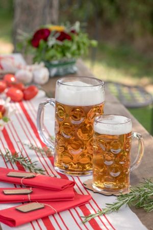 6x Mehrweg Bierkrüge Gläser 500ml Kunststoff Wiederverwendbar unzerbrechlich SAN Ø77mm
