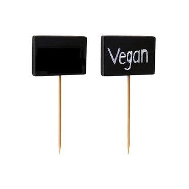 100 Fingerfood - Picker 8,5 cm Blackboard