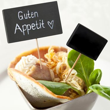 100 Fingerfood - Picker 8,5 cm Blackboard