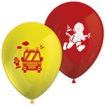 Feuerwehr Party 8 Luftballons
