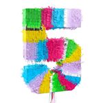 Pinata Zahl 5 bunt pastell