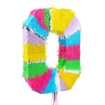 Pinata Zahl 0 bunt pastell