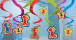 15 Swirl Girlanden  1. Geburtstag  Junge