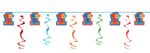 Swirl Girlande 1. Geburtstag Junge
