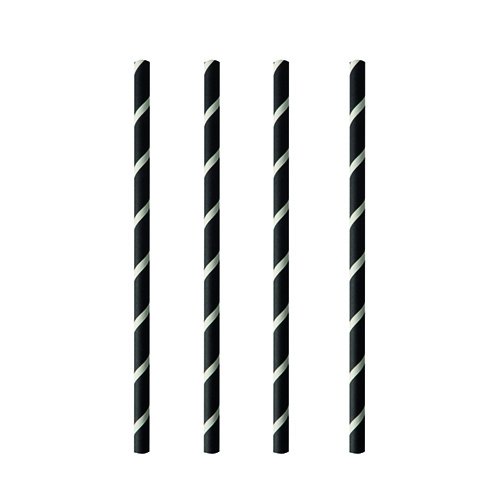 Shake-Halme, Papier Ø 8 mm · 20 cm schwarz/weiss "Stripes"