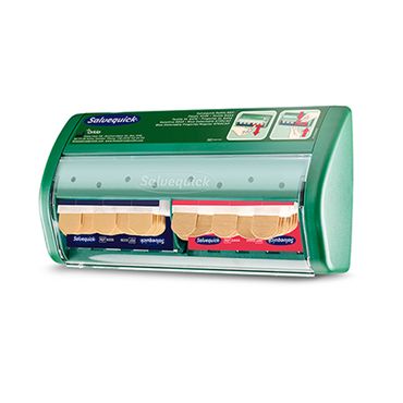 20x Cederroth Salvequick, Pflasterspender 11,4 cm x 22,6 cm x 5,4 cm grün