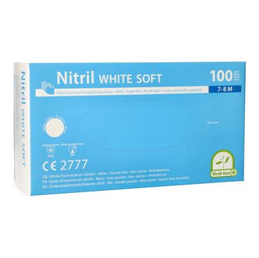 1000 Medi-Inn® Handschuhe Nitril puderfrei White Soft weiss Größe M
