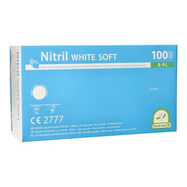 1000 Medi-Inn® Handschuhe Nitril puderfrei White Soft weiss Größe L