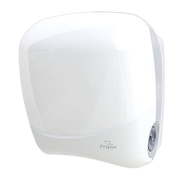 Spender für System-Handtuchrollen 38 cm x 33,5 cm x 25,3 cm weiss halbautomatisch, Abreißstop bei ca. 28 cm