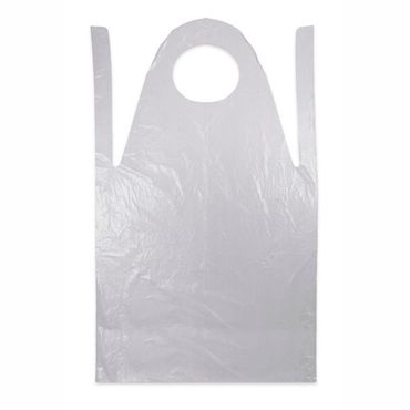 1000 Medi-Inn® Schürzen, PE 75 cm x 125 cm weiss PLUS, gehämmert