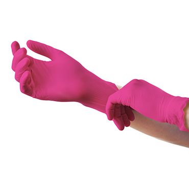 1000 "Medi-Inn® Classic" Handschuhe, Nitril puderfrei magenta "Nitril Magenta" Größe M