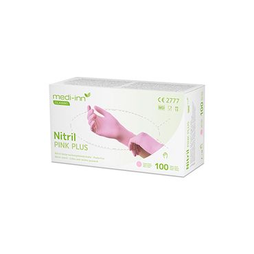 100 "Medi-Inn® Classic" Handschuhe, Nitril puderfrei pink "Nitril Pink Plus" Größe XS