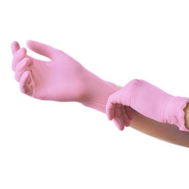 1000 "Medi-Inn® Classic" Handschuhe, Nitril puderfrei pink "Nitril Pink Plus" Größe L