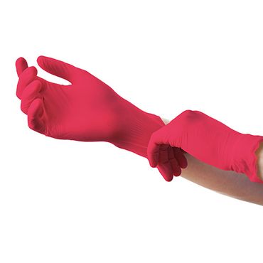 100 "Medi-Inn® Classic" Handschuhe, Nitril puderfrei rot "Nitril Red Plus" Größe S