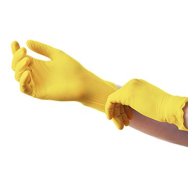 100 "Medi-Inn® Classic" Handschuhe, Nitril puderfrei gelb "Nitril Yellow" Größe S