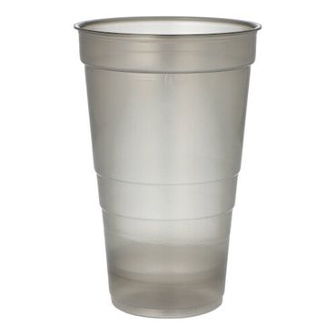 25 Mehrweg-Trinkbecher PP 0,5 l Ø 9,5 cm · 14,4 cm grau