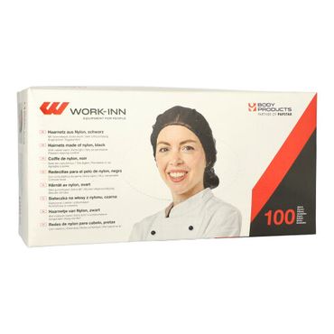 1000 "WORK-INN/-PS" Haarnetze schwarz