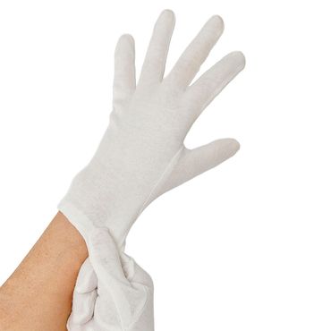 12 Paar "WORK-INN/-PS" Baumwollhandschuhe weiss Größe L