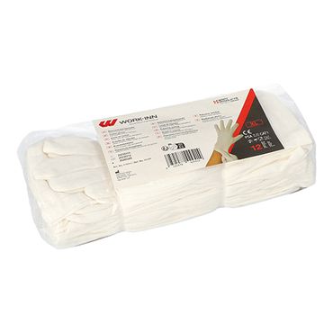 144 Paar "WORK-INN/-PS" Baumwollhandschuhe weiss Größe XL