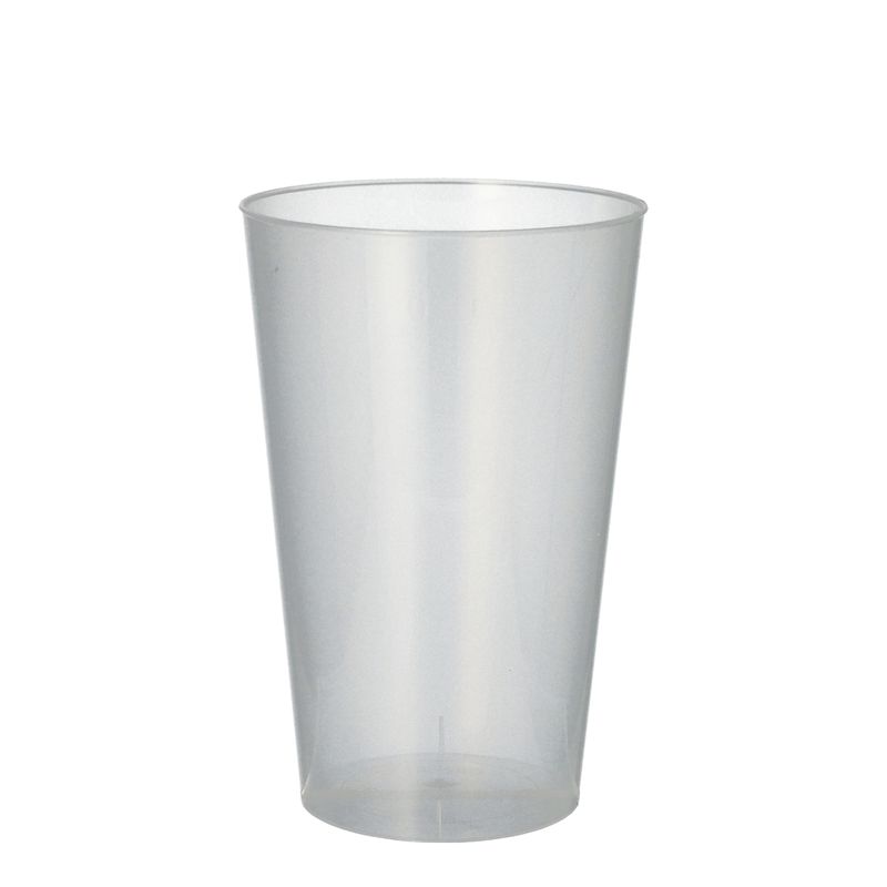 Mehrweg-Trinkbecher PP 0,4 l Ø 8,6 cm · 13 cm transluzent