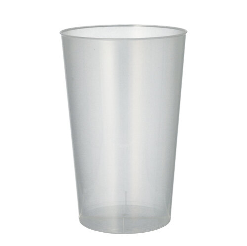 Mehrweg-Trinkbecher PP 0,5 l Ø 9,1 cm · 14 cm transluzent