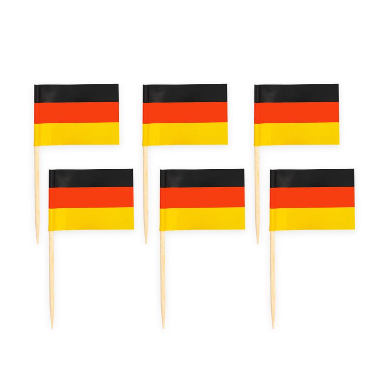 Deutschland Party Deko Set 74 tlg. Partyset Partydeko schwarz rot gold Fussball EM WM