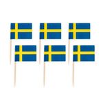 50 Flaggen Deko Picker Schweden