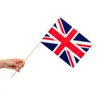 10 Papier Fahnen England Großbritannien 20 x 30 cm Handfahnen Union Jack