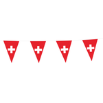 Schweiz Wimpelkette 10m