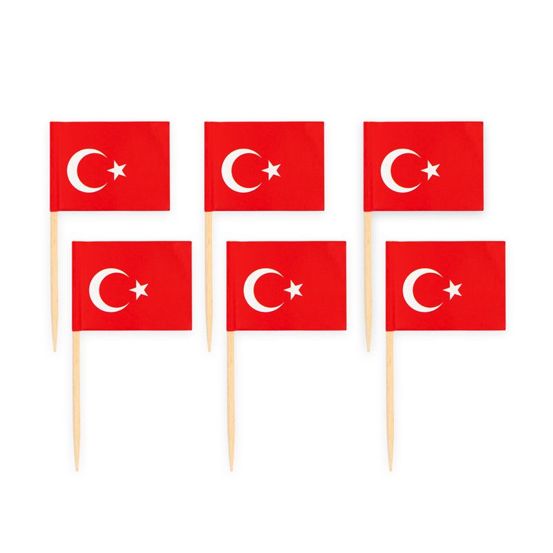 Türkei Party Deko Set 74 tlg. Partyset Partydeko rot weiß türkisch