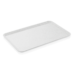 WAS Germany Gastro EN Tablett hellgrau mit Punkten stapelbar 53 x 37 cm Serviertablett Fiberglasverstärkt