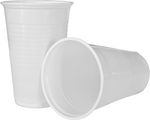 100 Becher Plastikbecher Kunststoff weiß, 0,2l, PP