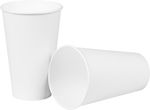 50 Pappbecher, weiß, 0,3l, ca. 300g/m², mit PE-Beschichtung Einweg Becher