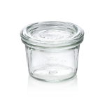 12x Weck Glas Mini-Sturzglas mit Deckel Overturn 80 ml