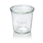 6x Weck Glas Sturzglas mit Deckel Overturn 580 ml