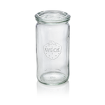 6x Weck Glas Zylinderglas mit Deckel Cylinder shape 340 ml