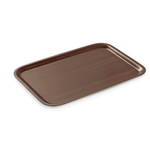 Tablett MDF Holzoptik eckig braun 45 x 34 cm Tray 90
