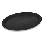 Tablett Gastro schwarz oval 29 x 22 cm rutschhemmend PP