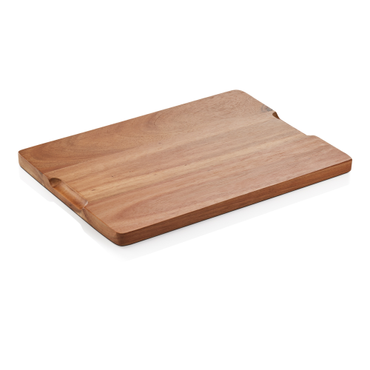 Servierbrett Naturschiefer Akazienholz eckig 33 x 23 x 1,5 cm