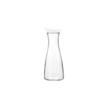 Glas Karaffe 26 cm, 1 l, weiss