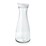 Glas Karaffe 26 cm, 1 l, weiss